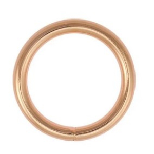 O ring 25 mm rose gold